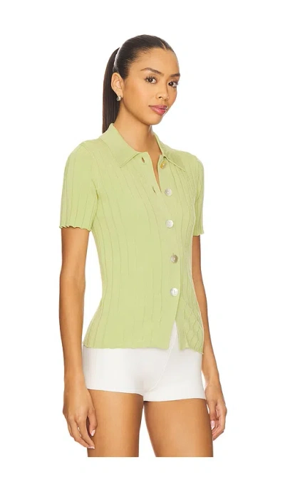 Pistola Dominique Ribbed Short Sleeve Cardigan