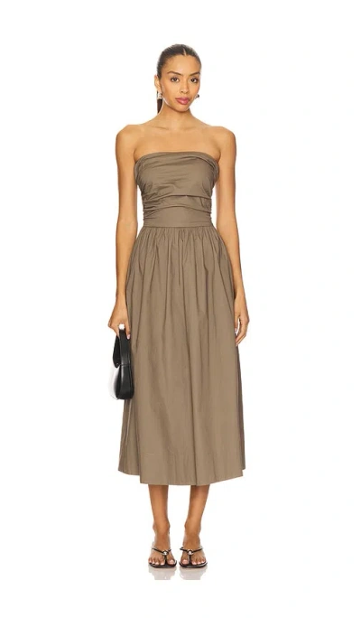 Pistola Florence Strappy Back Dress In Brown