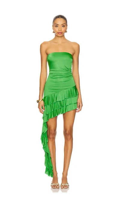 Runaway The Label Alba Mini Dress In Green