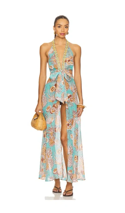 Poupette St Barth Caliz Long Dress In Multi