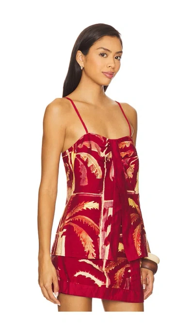 Seven Wonders Catriona Top Arlo Print In Red