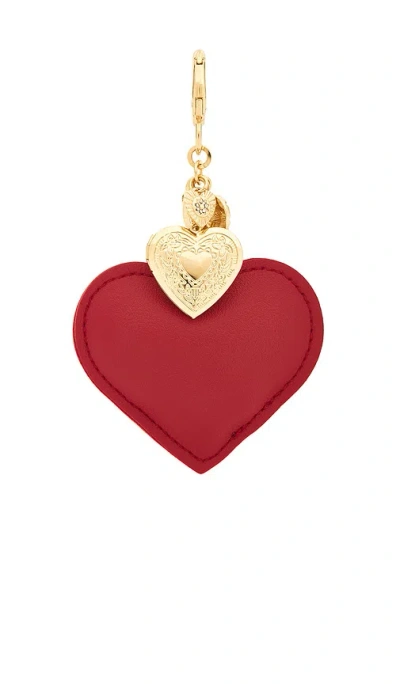 8 Other Reasons Leather Heart Charm In Red