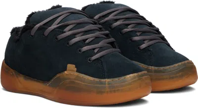 Erl Black Pirate Vamp Skate Sneakers