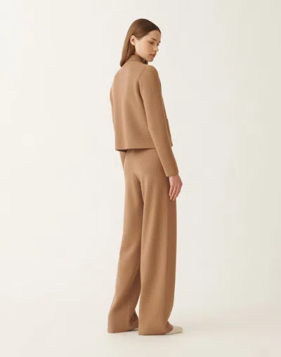 Fabiana Filippi Merino Wool Jacket In Brown