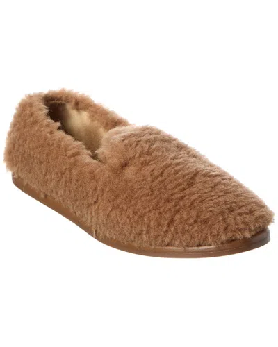 Max Mara Feliac Shearling Loafer In Brown