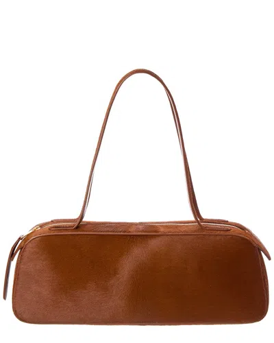 Khaite Simmona Haircalf & Leather Shoulder Bag