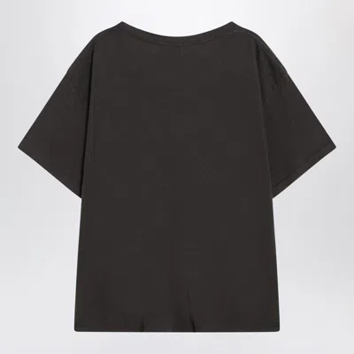 Enfants Riches Deprimes Look For The Fifth Black Vintage-effect T-shirt In Black
