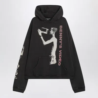 Enfants Riches Deprimes Dark Grey Hoodie With Print In Gray