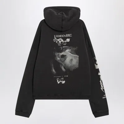 Enfants Riches Deprimes Dark Grey Hoodie With Print In Gray