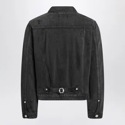 Enfants Riches Deprimes Type Vii Pin Assemblage Jacket In Grey Denim In Black