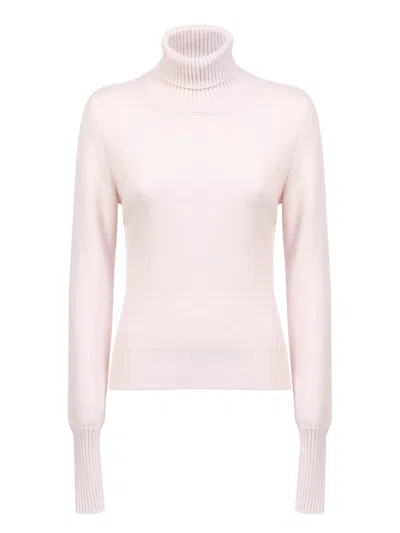Mm6 Maison Margiela Woman Turtleneck Light Pink Size Xl Wool