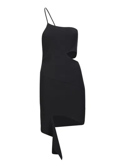 Andreädamo Sequin One Shoulder Dress Skirts Black In Black