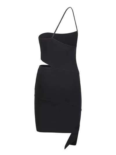 Andreädamo Sequin One Shoulder Dress Skirts Black In Black