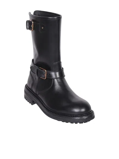 Dolce & Gabbana Horseride Leather Boots