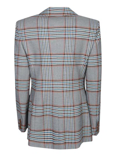 Vivienne Westwood Checked Single-breasted Blazer In Gray