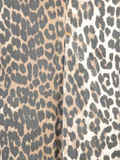 Ganni Leopard Print Long Skirt