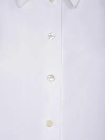 Tory Burch Pleated Detail Shirt In White