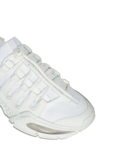 Dolce & Gabbana White Sneakers With Modern Silhouette And Unique Lacing System