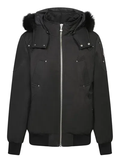 Moose Knuckles Ballistic Faux-fur Trimmed Bomber Jacket