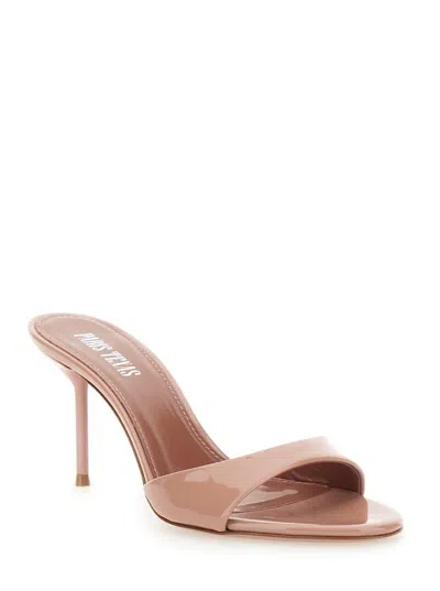 Paris Texas 'lidia' Pink Mules With Stiletto Heel In Patent Leather Woman