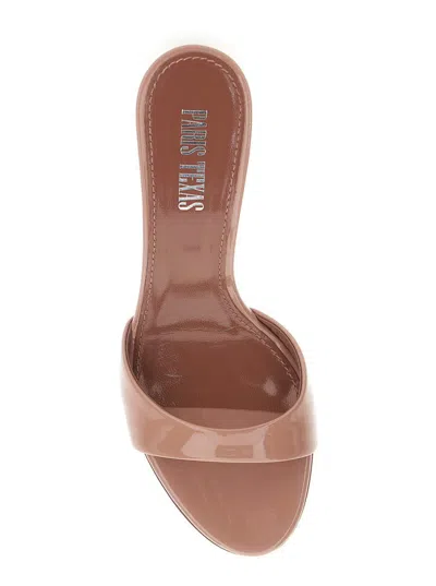 Paris Texas 'lidia' Pink Mules With Stiletto Heel In Patent Leather Woman