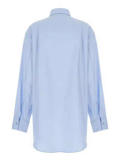 The Andamane Light Blue Shirt With Buttons In Cotton Blend Woman In Blue