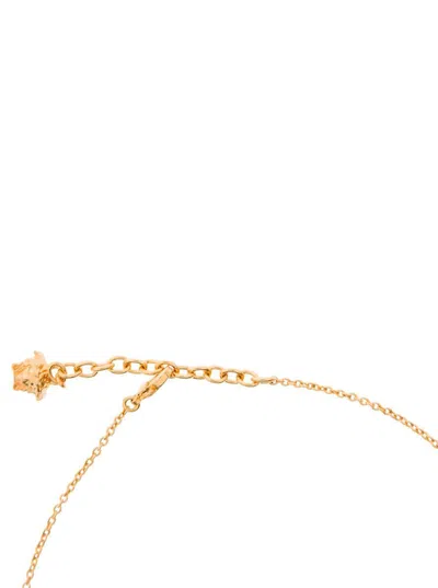 Versace Gold-colored Necklace With Medusa Charm In Metal Man