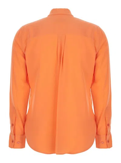 Equipment Slim Signature Long-sleeve Silk Shirt