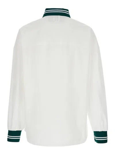 Jacquemus 'la Chemise Baseball' White Shirt With Embroidered Logo On The Front In Cotton Man