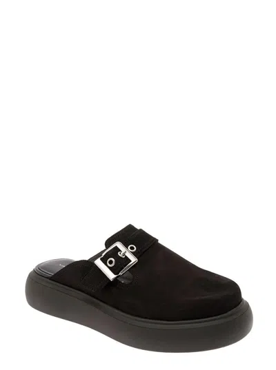Vagabond Blenda Buckle-detail Platform Mules In Black