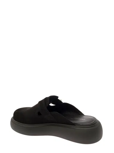Vagabond Blenda Buckle-detail Platform Mules In Black