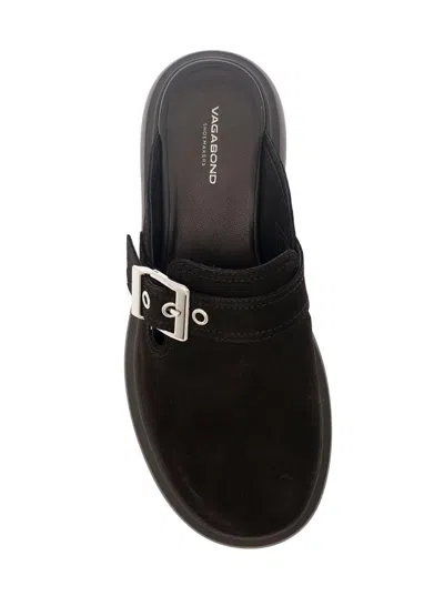 Vagabond Blenda Buckle-detail Platform Mules In Black