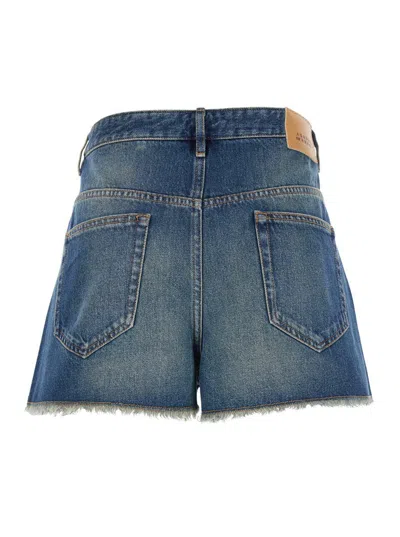 Isabel Marant Lesiahigh-waisted Denim Shorts