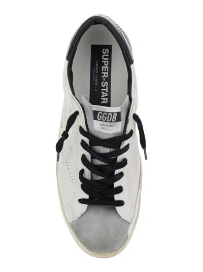 Golden Goose Deluxe Brand White Low Top Sneakers With Suede Toe