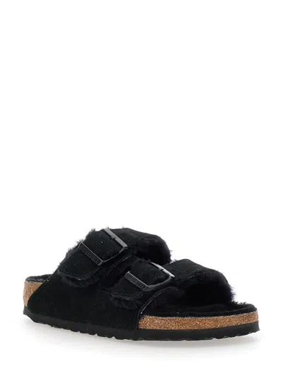 Birkenstock Arizona Big Buckle Narrow Sandal In Black