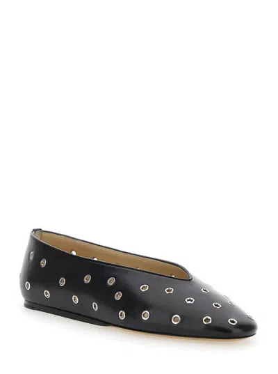 Le Monde Beryl Black Regency Slipper Ballerina Flats