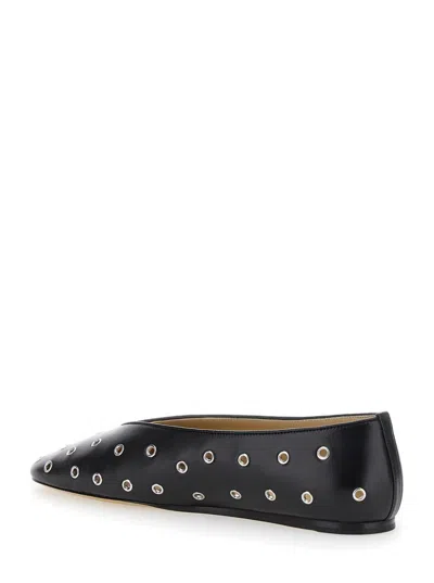 Le Monde Beryl Black Regency Slipper Ballerina Flats