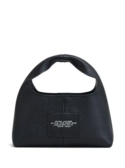 Marc Jacobs 'the Mini Sack' Black Handbag With Logo In Leather Woman