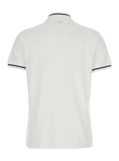 Brunello Cucinelli White Polo Shirt With Logo Printed On The Front In Cotton Jersey Woman