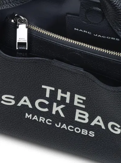 Marc Jacobs 'the Mini Sack' Black Handbag With Logo In Leather Woman