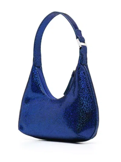 By Far Blue Baby Amber Mini Bag Disco Dot Leather Effect Woman