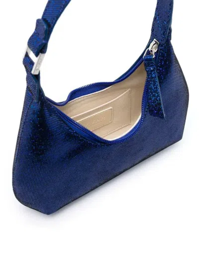 By Far Blue Baby Amber Mini Bag Disco Dot Leather Effect Woman