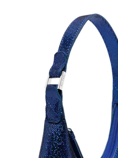 By Far Blue Baby Amber Mini Bag Disco Dot Leather Effect Woman