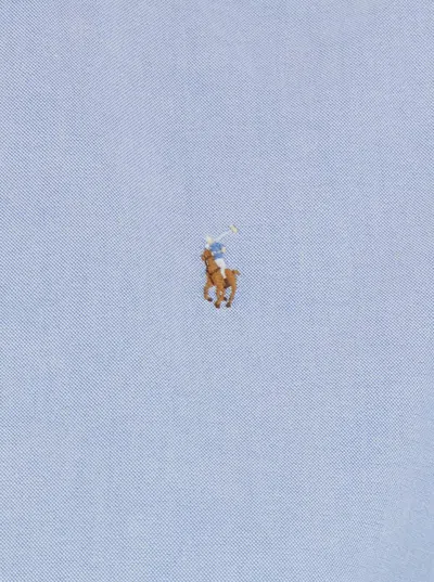 Polo Ralph Lauren Light Blue Shirt With Classic Collar And Pony Embroidery On The Front In Cotton Woman