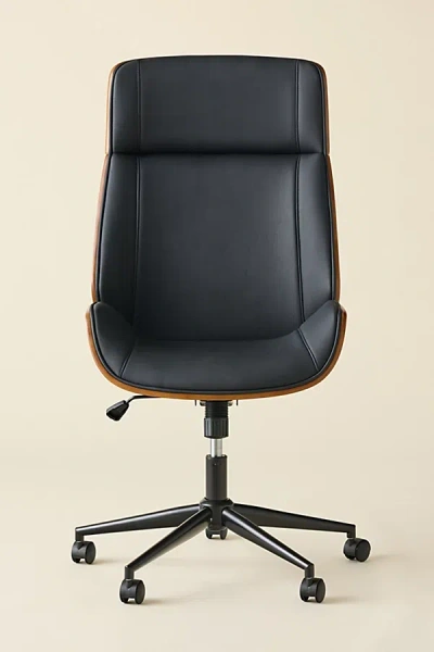 Urban Outfitters Dean Adjustable Swivel Desk Chair In Black At