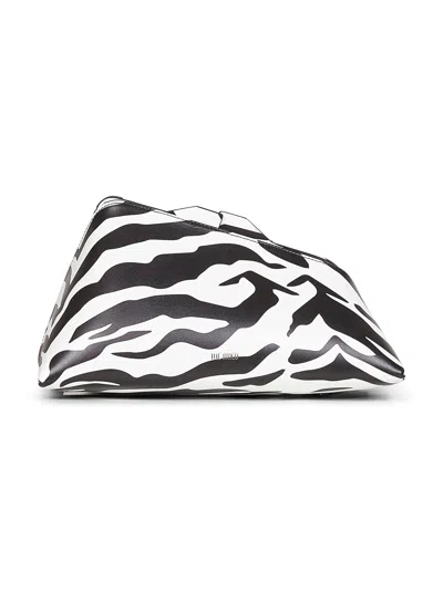 Attico Black And White "8.30pm" Oversized Clutch Bag