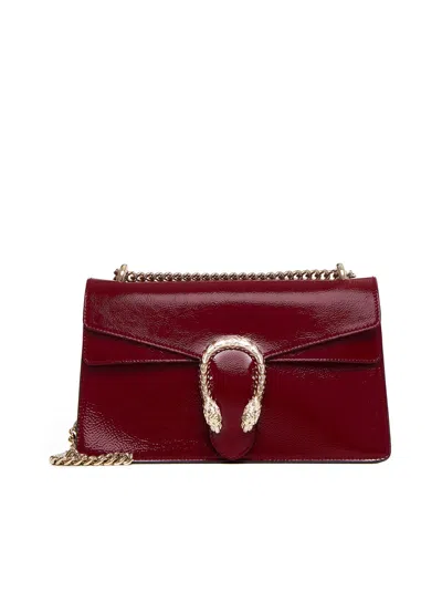 Gucci Small Dionysus Leather Shoulder Bag In Neutral