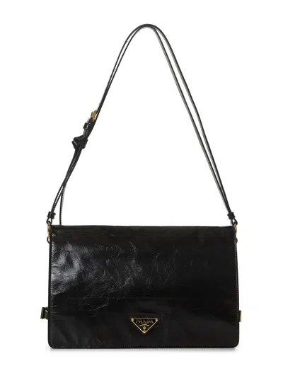 Prada Borse Black Medium Shoulder Bag