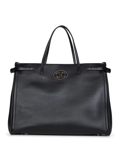 Valentino Black Antibes Large Shopping Bag