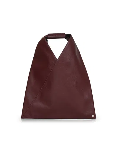 Mm6 Maison Margiela Burgundy Japanese Bag Classic Small Shoulder Bag